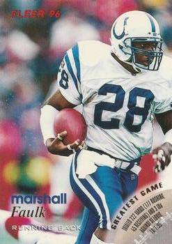 Marshall Faulk Indianapolis Colts 1996 Fleer NFL #60
